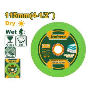 Disco Para Vidrio Verde Jadever 115mm 4.1/2 Jddc9k45