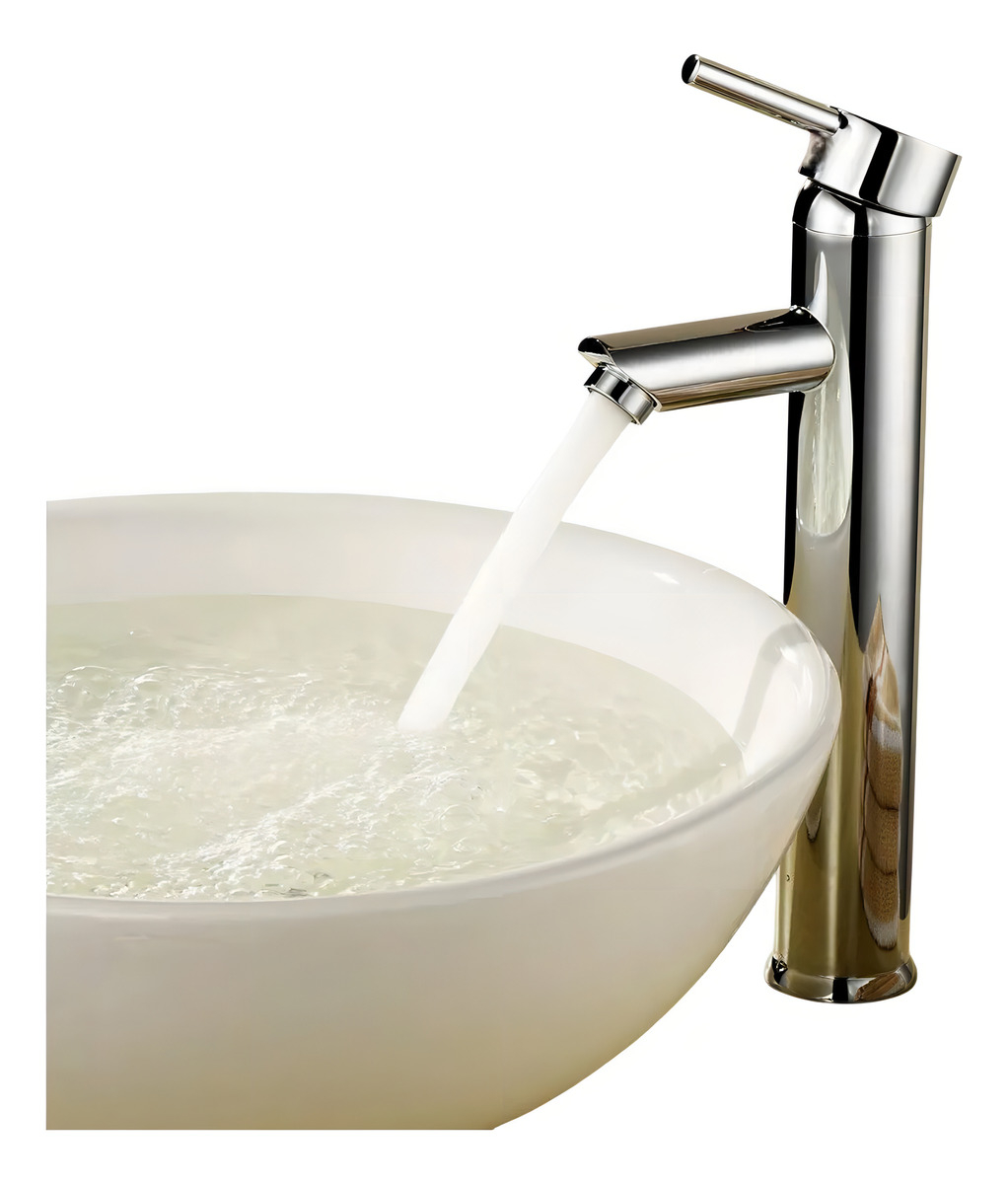 Monocomando Lavatorio Palito Alto Bacha 30 Cm Uhome Ed - Imagen 3