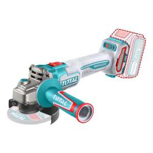 Amoladora Inalámbrica Total 20v Industrial - Motor Brushless, Sin Carbones 1000w - 4.1/2 Pulgadas, 115mm - No Incluye Batería Ni Cargador - Tagli27153