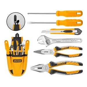 Set X7 Herramientas Manuales Hkthp20807 Ingco Amarillo