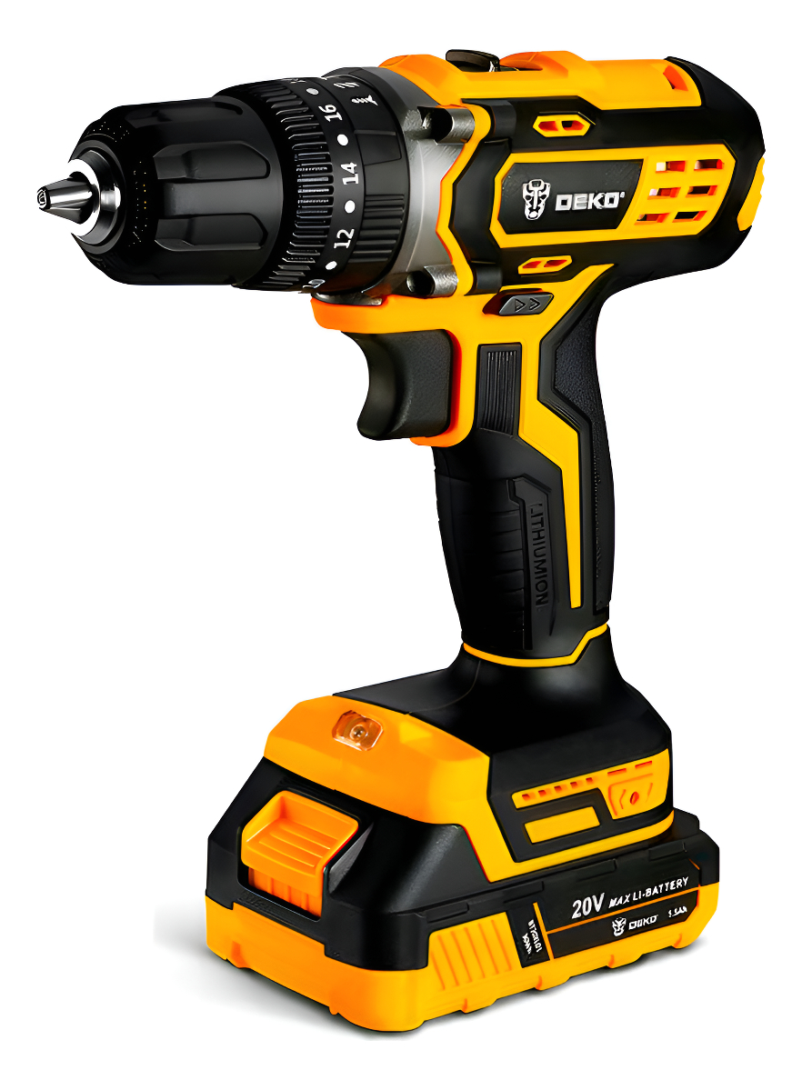 Taladro Atornillador A Bateria Deko Dkcd20id01-10s3 2 Bat