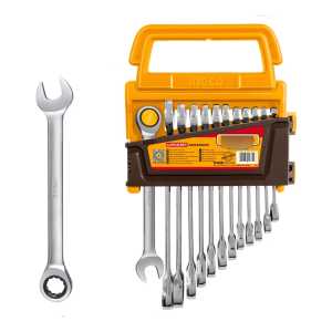 Set X12 Llaves Crique Combinadas 819mm Cr-v Hkspar1122