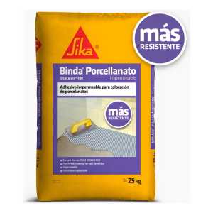 Adhesivo Sika Binda Porcellanato Impermeable 25 Kg