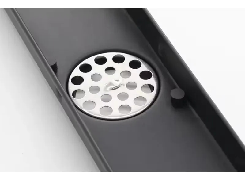 Receptaculo Desague Ciego Para Ducha Rimontti Negro 80cm - Imagen 4