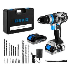 Taladro Deko C/perc. 13mm 62nm 20v Brushless C/bat.2x2.0ah Y