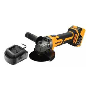 Amoladora Angular Inalámbrica Deko 5'' Batería 4.0ah 8500rpm Naranja Naranja Oscuro