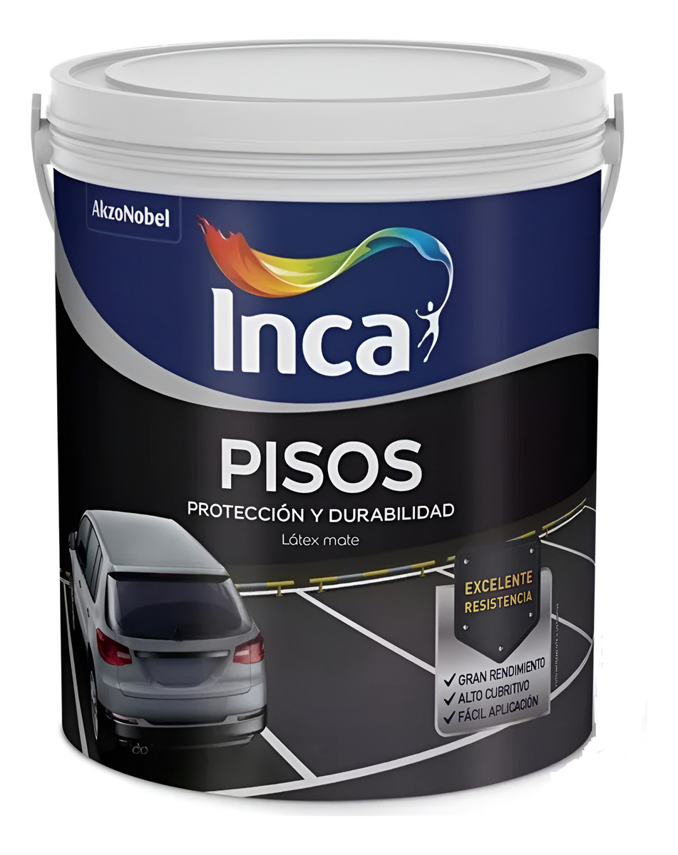 Pintura Para Pisos Inca 4l Exterior Interior Agua Mate 6 Colores