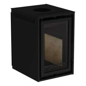 Calefactor Leña Suspendida Metávila 370gf 250m3 + Kit Pared