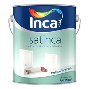 Esmalte Sintetico Satinca Blanco 4lt. Acabado Satinado