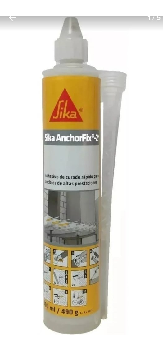 Sika Anchorfix-2 300 Ml Anclaje Estructural - Imagen 9