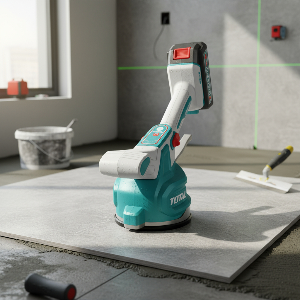 Ventosa Vibradora Para Baldosas Ceramica Porcelana 20v Total - Imagen 4
