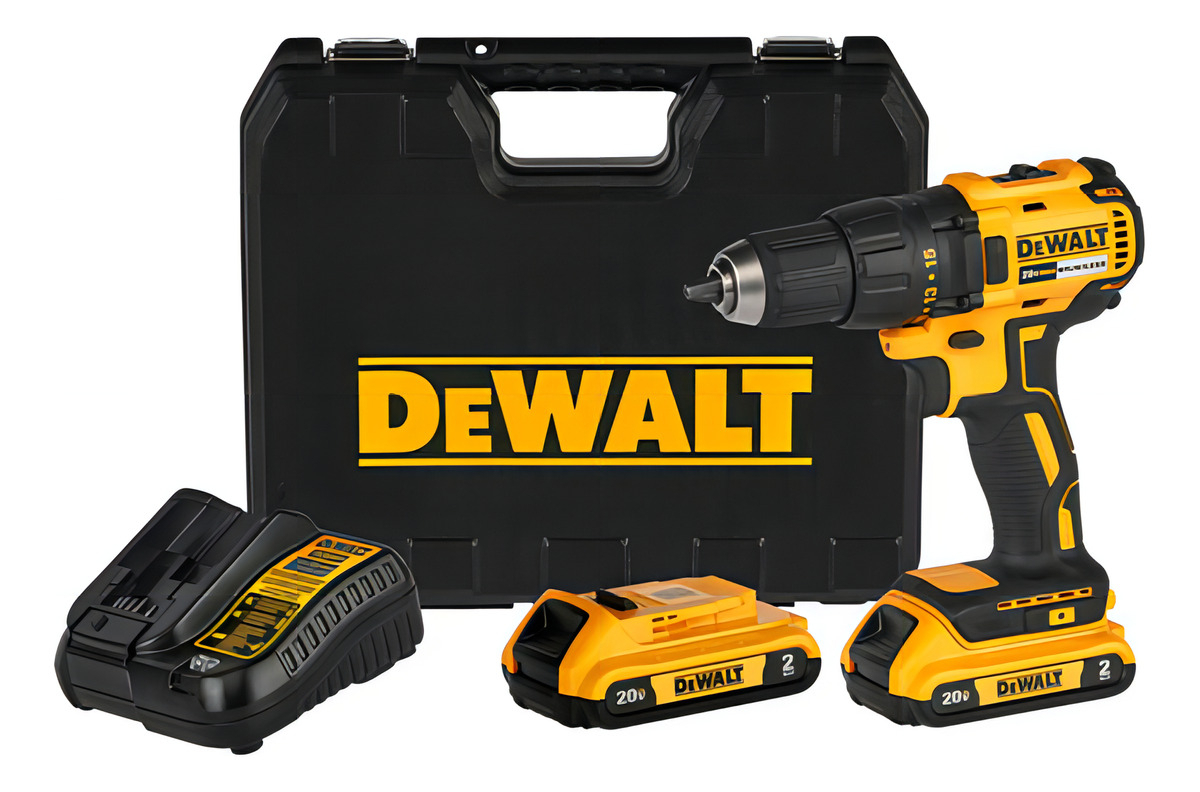 Kit Taladro Atornillador 1/2' 20v Max Dewalt Dcd7771d2-b2 Color Amarillo/negro