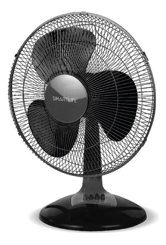 Ventilador De Mesa Smartlife 40cm 3vel 50w Con Oscilación Estructura Negro Aspas Negro Diámetro 40 Cm - Imagen 3