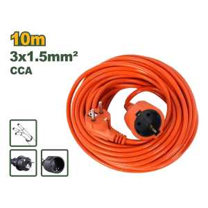 Alargue 10m Enchufe Conector Schuko 250v Jadever Jdejag03