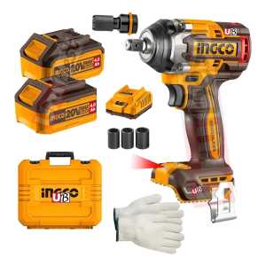 Llave De Impacto 1/2 500nm + Adapt 1/4 P/ Atornillador Ingco