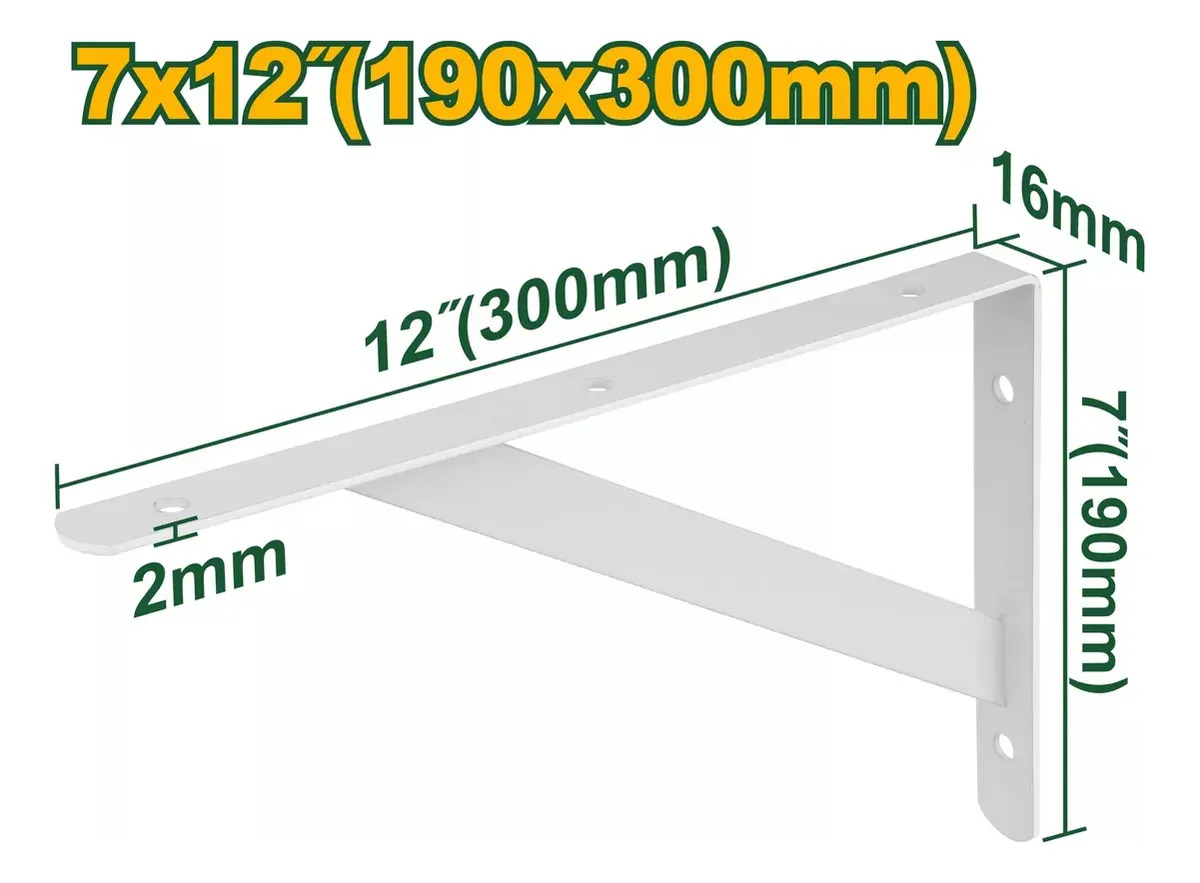 Ménsula Jadever Jdzj2330 Blanca 1 Unidad 20 Kg - Imagen 3