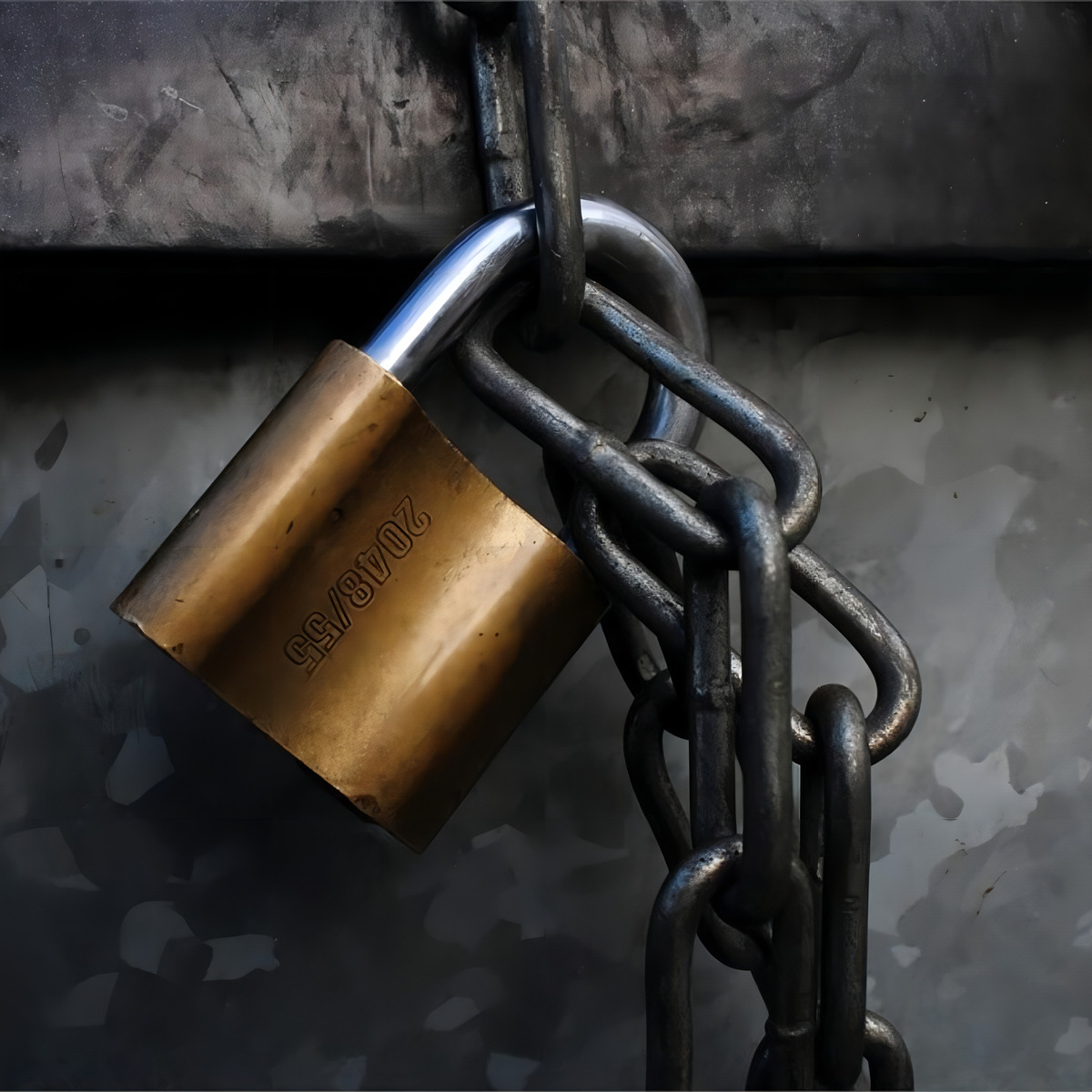 Candado Bronce Laton Corte Largo 50mm Con 3 Llaves Jadever Color Dorado Oscuro - Imagen 2