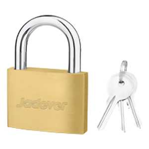 Candado De Bronce Laton De 30mm Con 3 Llaves Jadever Color Dorado Oscuro