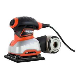 Lijadora Orbital Black+decker Qs1000 Negra, Naranja, Platead