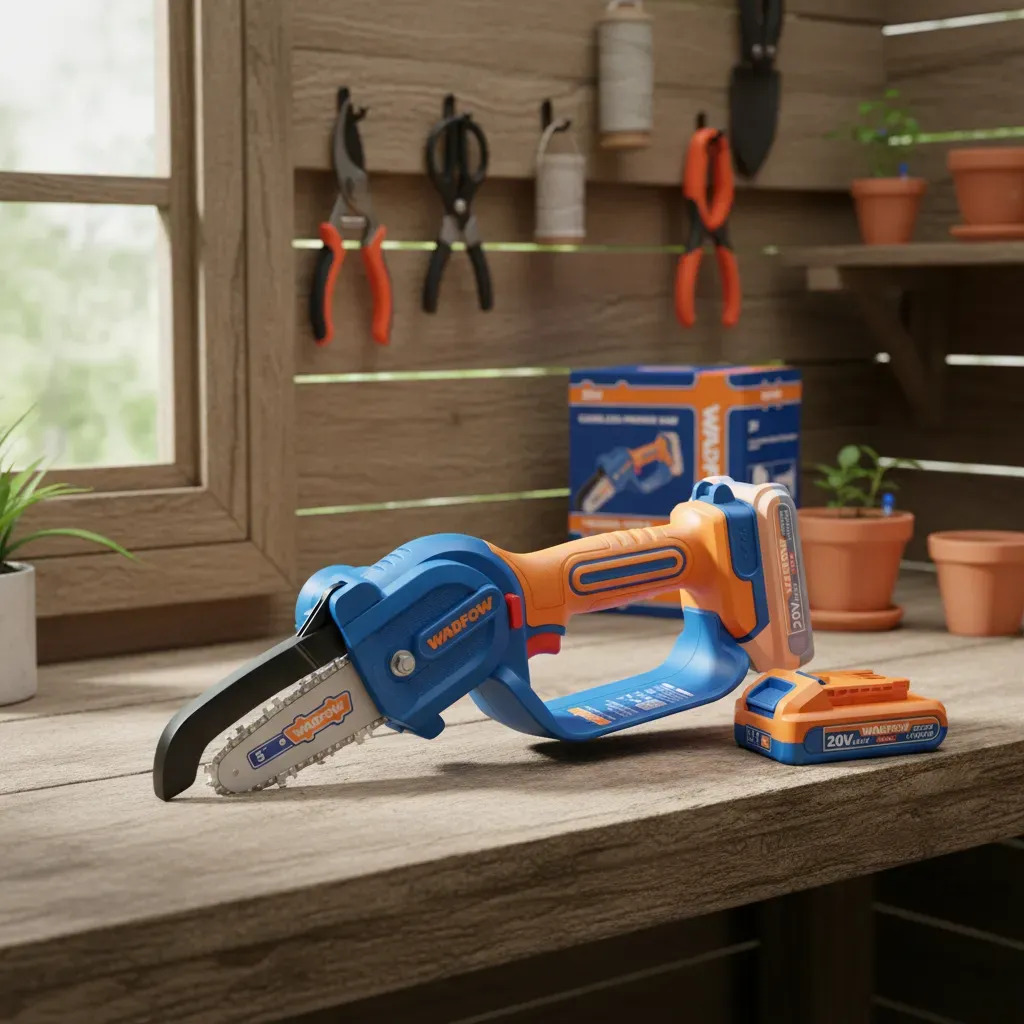 Mini Motosierra 5 A Bateria 20v Wadfow Wclp556 - Imagen 3