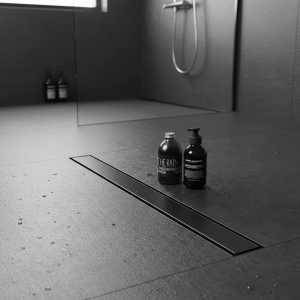 Receptaculo Desague Ciego Para Ducha Rimontti Negro 60cm