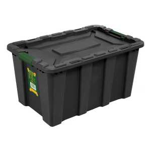 Contenedor Plastico Apilable 40l Negro Jadever Jdtb3340