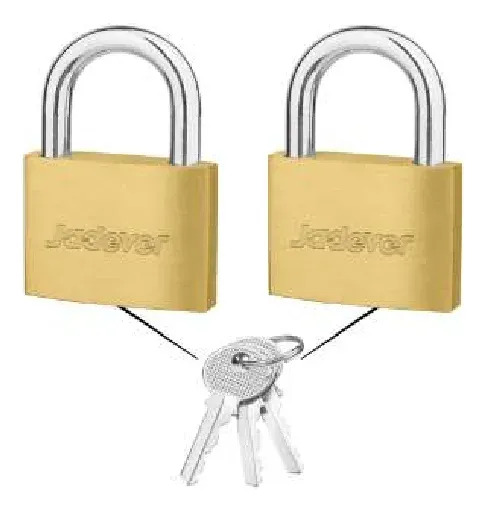 Set 2 Candados De Bronce 40mm Jadever Jdpdt442