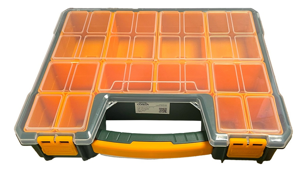 Gavetero Jadever Jdtb1311 Color Verde Oscuro Naranja Con 12 Compartimientos De 1 Unidades - Imagen 3