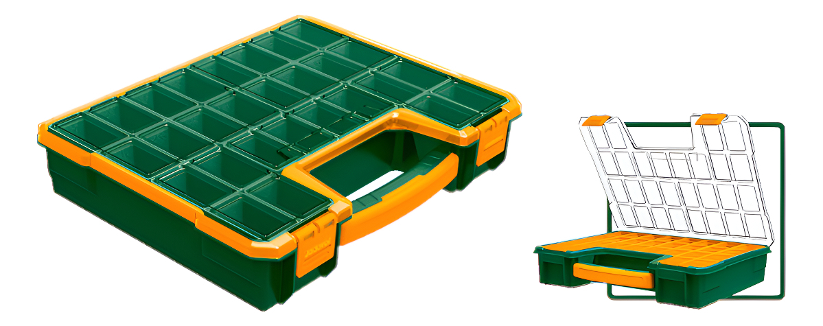 Maleta Organizador Plastico 28 Divisiones Con Manija Jadever