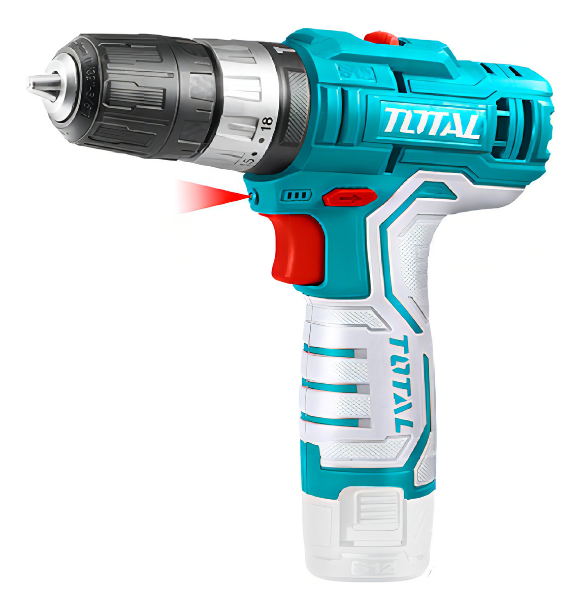 Taladro De Impacto 12v 3/8 10mm + 2 Bat 1.5ah + Carg Total Color Turquesa