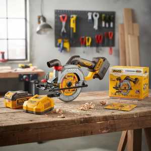 Sierra Circular Ingco 20v 140mm Bl Con Bat 4.0ah Y Carg 4.0a