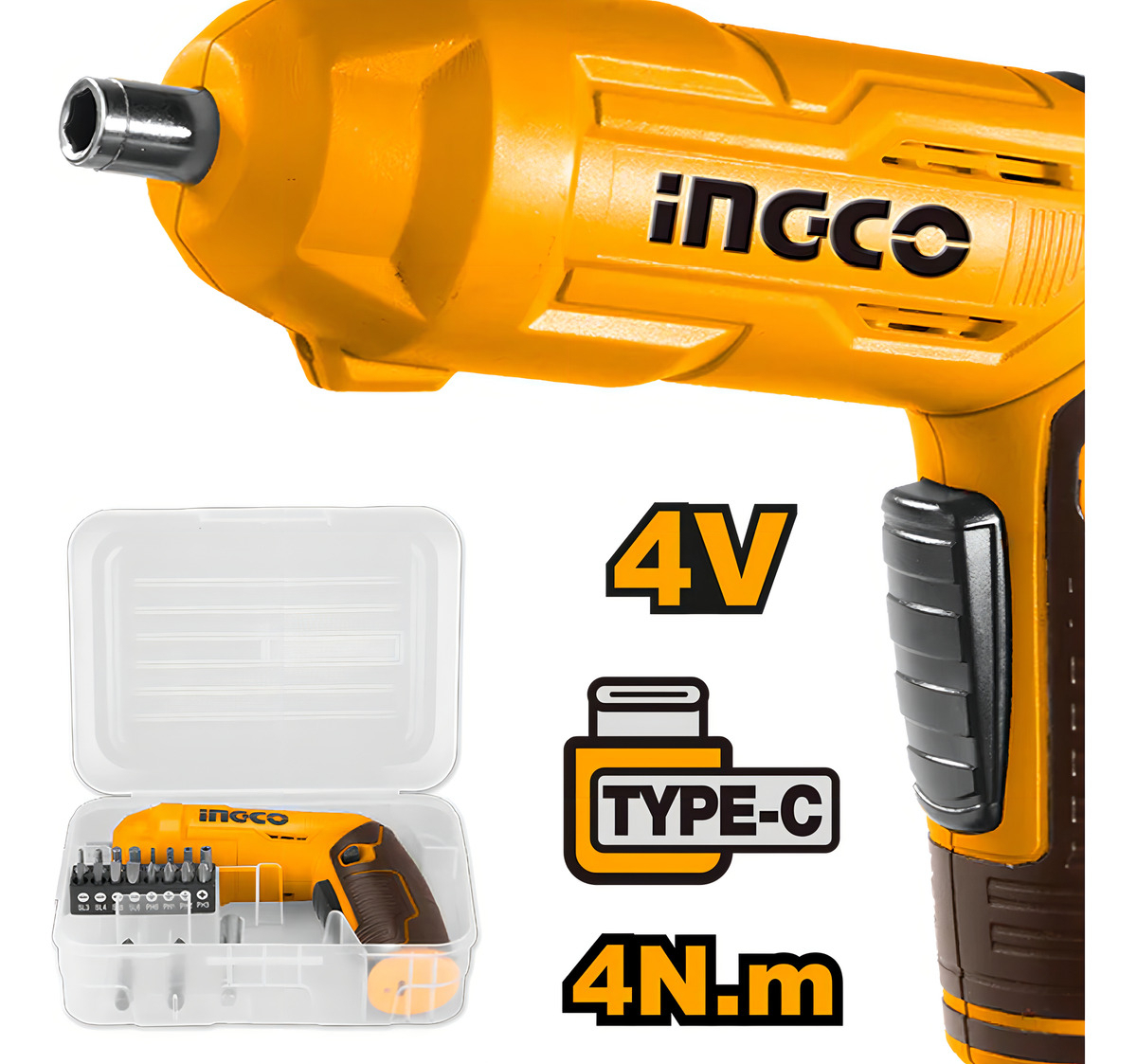 Atornillador Inalámbrico Ajustable Con Accesorios Ingco Nara - Imagen 5