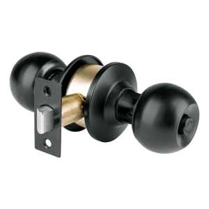Cerradura Tipo Esfera, Cilíndrico, Baño 28139 Color Negro