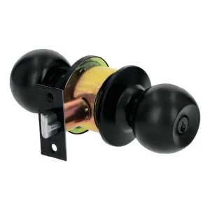 Cerradura Pomo Color Negro 2 Llaves Hermex