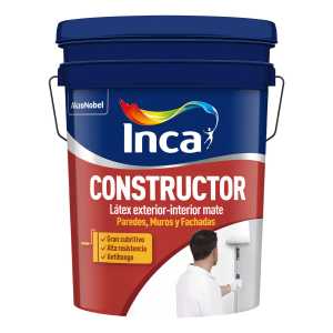 Inca Pintura Látex Constructor Exterior-interior Mate 20 L