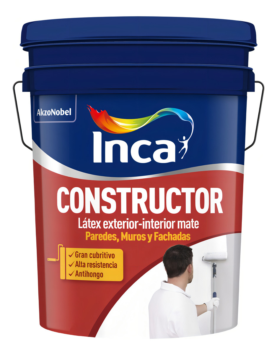 Inca Pintura Látex Constructor Exterior-interior Mate 20 L