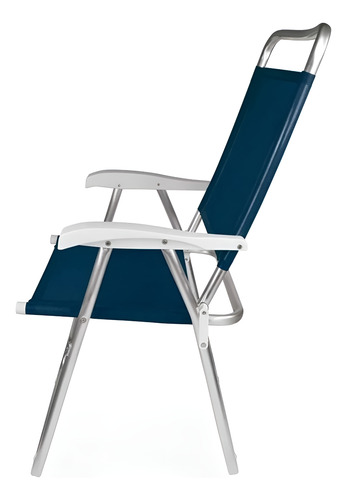 Silla De Playa Master Plus De Aluminio 2112 Blue Mor - Imagen 9
