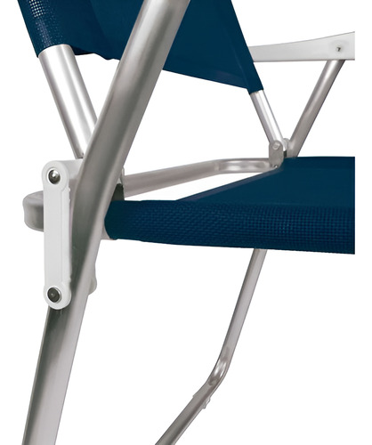 Silla De Playa Master Plus De Aluminio 2112 Blue Mor - Imagen 6