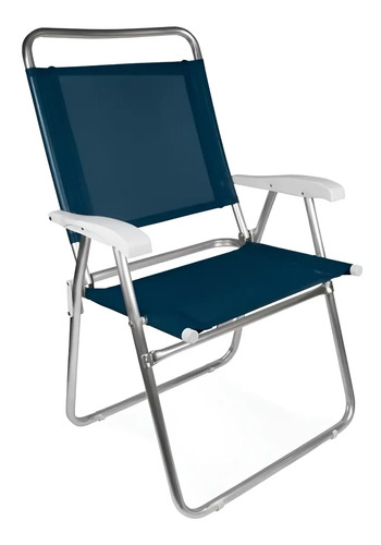 Silla De Playa Master Plus De Aluminio 2112 Blue Mor