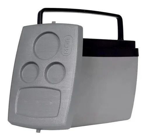 Nevera Gris Y Negra De 26 Litros Con Asa Negra - Imagen 3