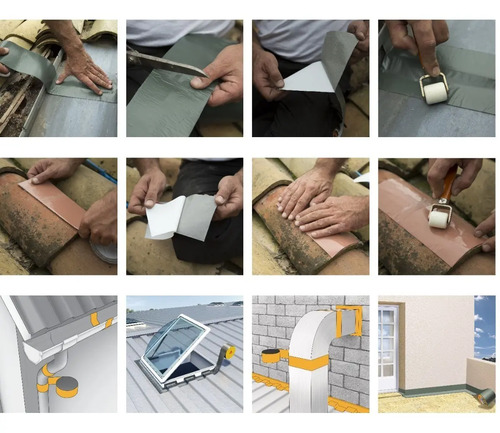 Membrana Autoadhesiva Sika C/aluminio Flexible 10 Cm X 10 Mt - Imagen 10