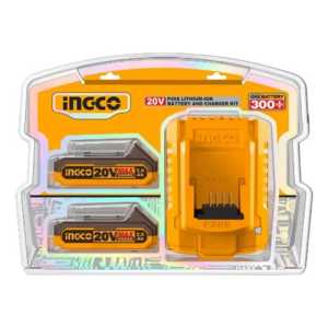 Set X2 Bateria 20v 2amp + 1 Cargador Ingco Fbcpk1222 - Maria