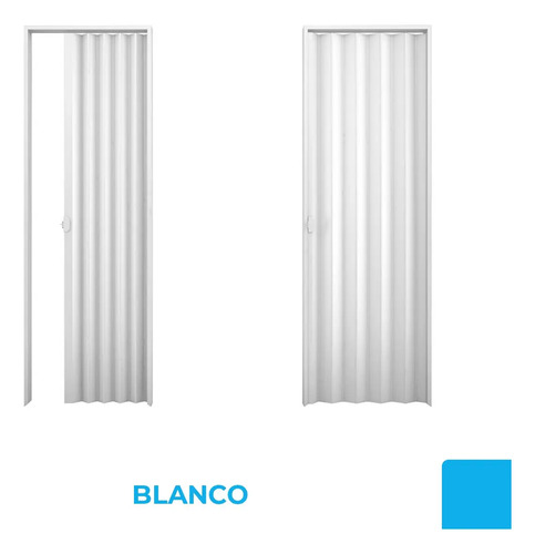 Puerta Plegable De Pvc Plasbil Color Blanca 80x210cm - Imagen 2