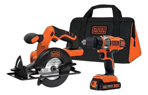 Kit Sierra Circular + Taladro Black+decker Bdcd220cs Maletín