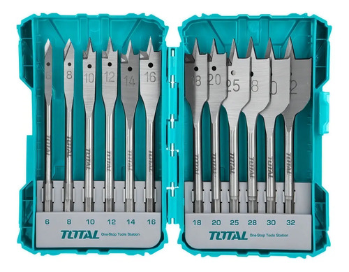 Broca Para Madera De Paleta Jgo X 12 Pz Total Tacsdl1201