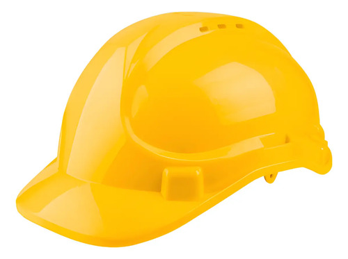 Casco De Seguridad Trabajo Total Con Arnés Color Amarillo