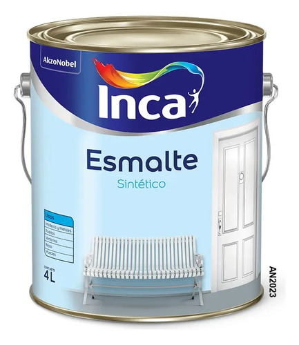 Esmalte Sintetico Satinca Blanco 4lt. Acabado Satinado - Imagen 4
