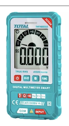 Tester Digital 600v Pantalla Lcd Total Tmt460002 - Imagen 2