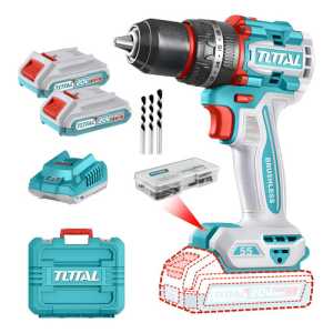 Taladro Percutor Y Atornillador Inalámbrico Total 20v, Indus