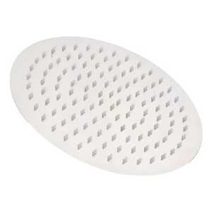 Roseta Duchero Redonda Para 20 Cm Acero Inoxidable + Brazo